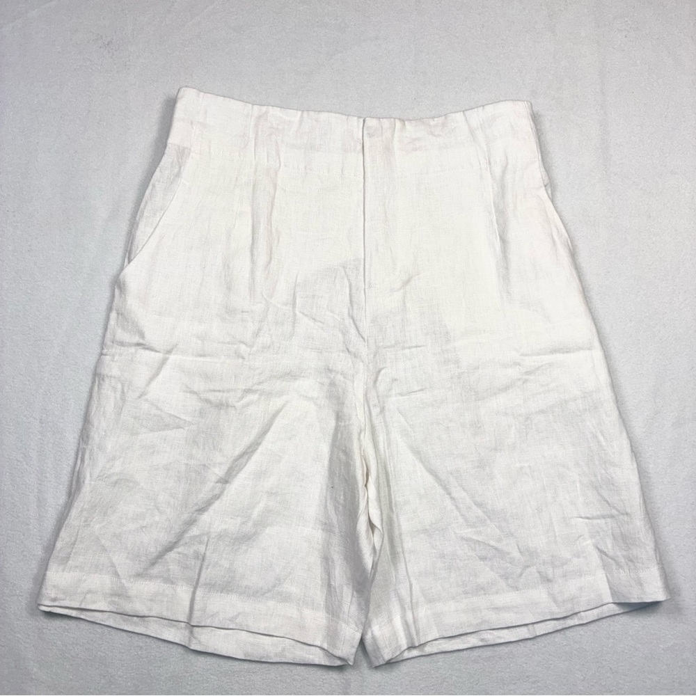 Cazinc The Label 100% Linen Women’s Shorts NWT Sz 16 Minimalist Coastal Grandma